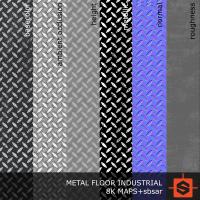 PBR metal floor industrial texture DOWNLOAD